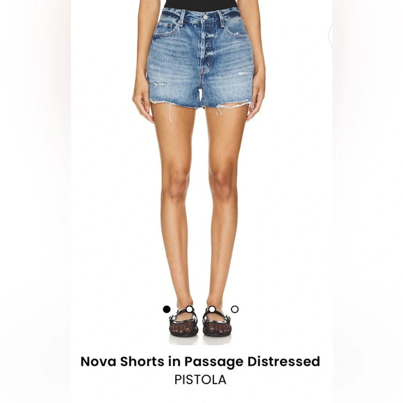 Pistola Nova denim cutoff Shorts in Passage Distressed sz 27 - Picture 1 of 6